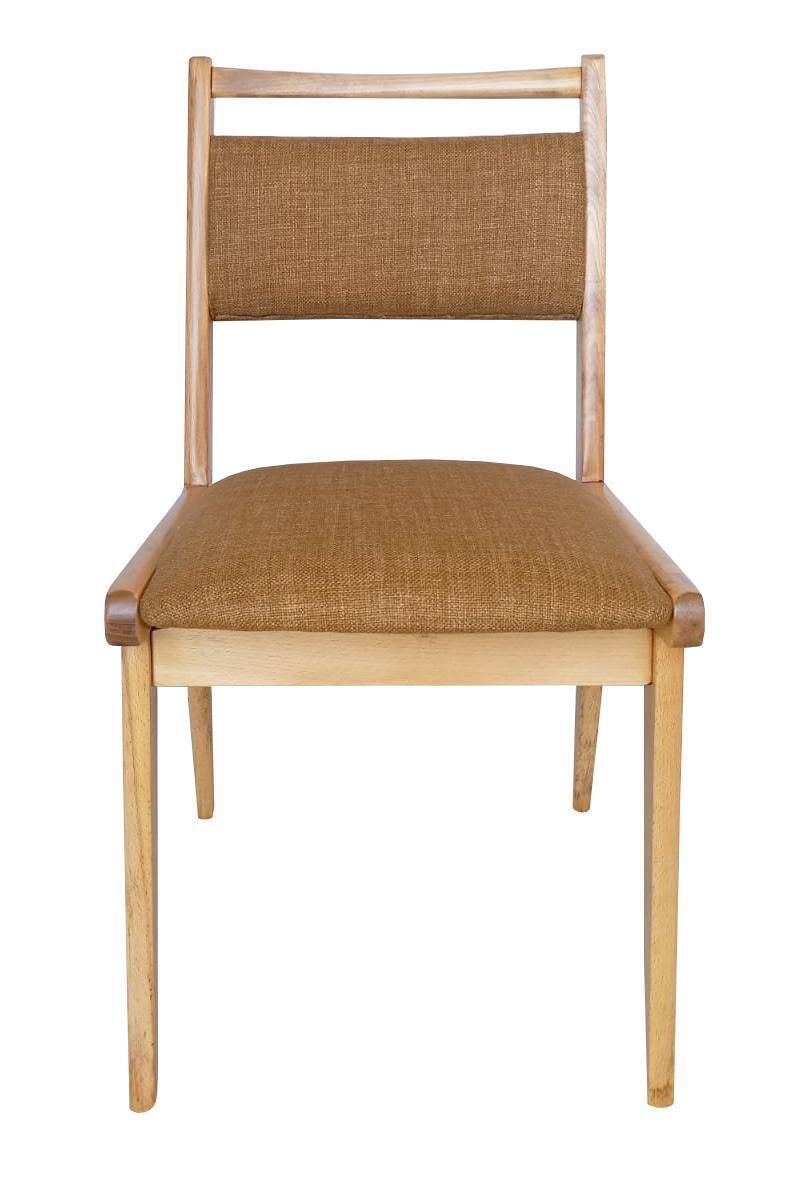 Six Mid Century Jar Chairs, Tabacco Wool Millais By Dedar, Poland, Europe 1960s. photo vinterior