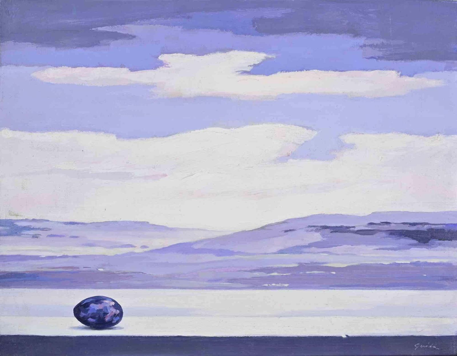 Gino Guidathe Dawn And The Lake   Paint By Gino Guida   1980s1980s