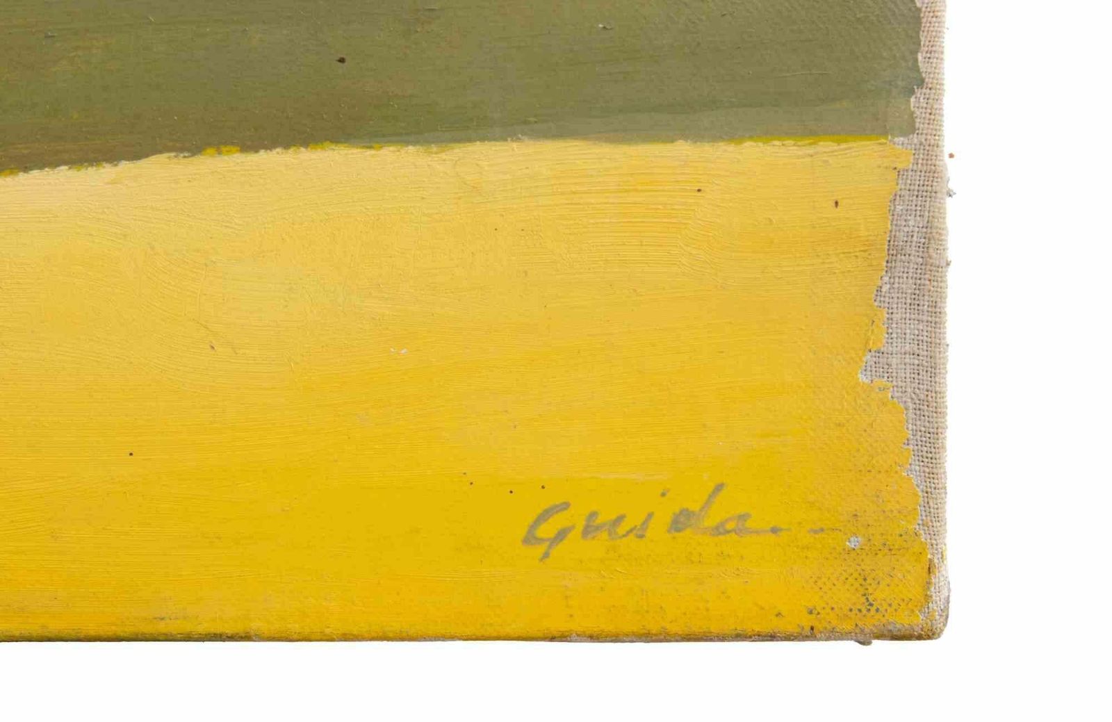 Gino Guidatrunk In The Meadow   Paint By Gino Guida   1980s1980s photo for sale
