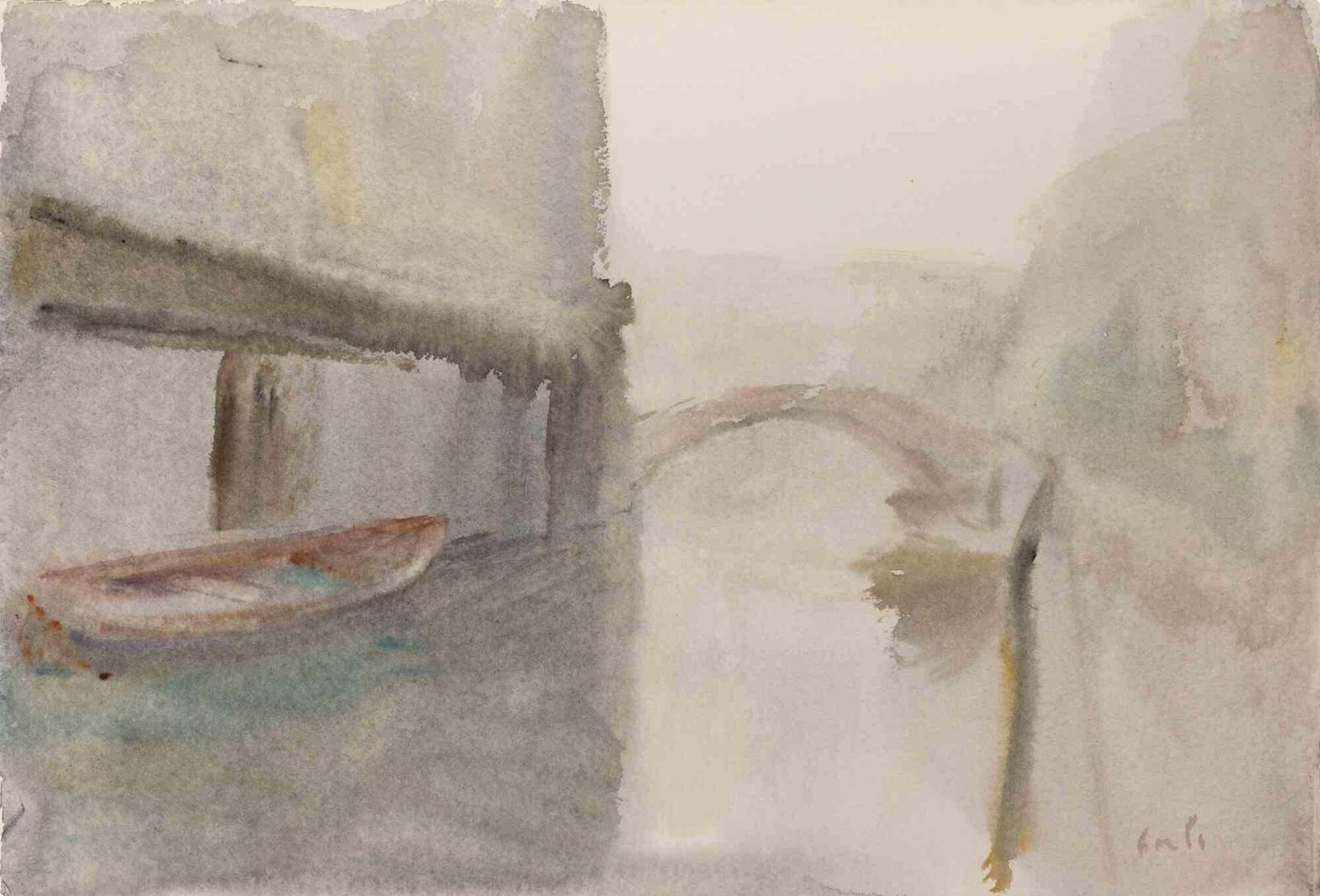 Carlo Ravagnanview Of Venice    Drawing By Carlo Ravagnan   1970s1970s