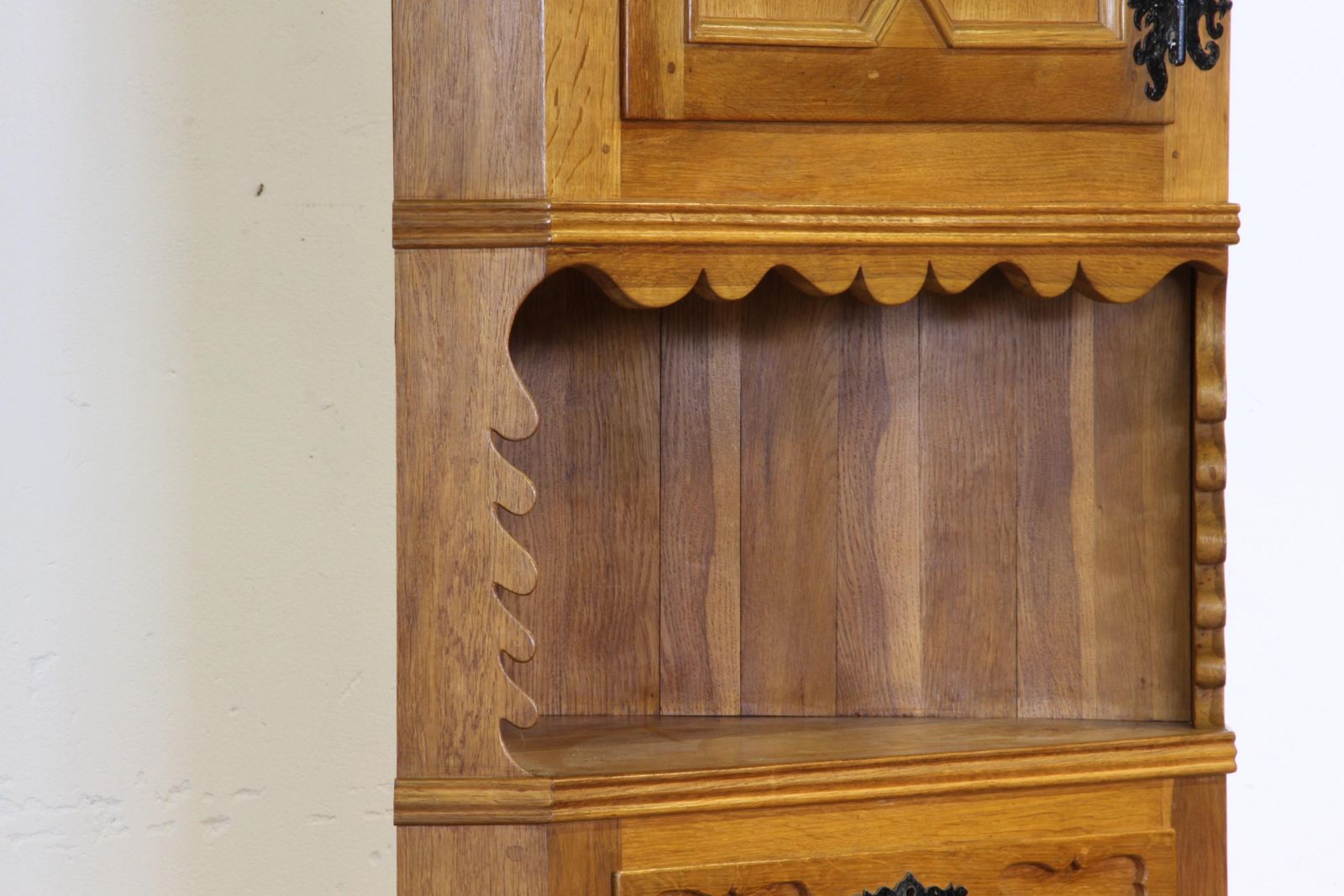 photo furniture Vintage 1960s Corner Cabinet In Solid Oak Style Of Kjærnulf, Danish Modern