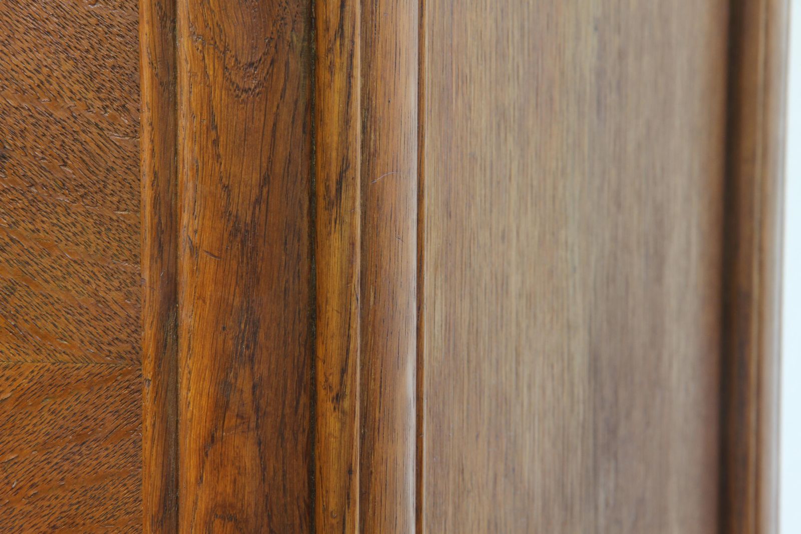 Furniture Vintage Danish Oak Closet Linen Wardrobe 1940s Cabinet photo