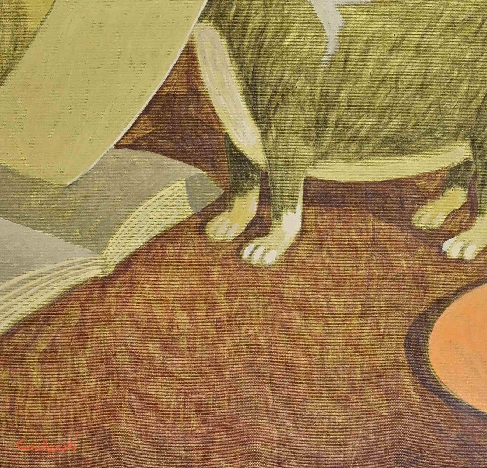 Alberto Galleratithe Wise Little Dog   Paint By Alberto Gallerati   1970s1970s photo furniture