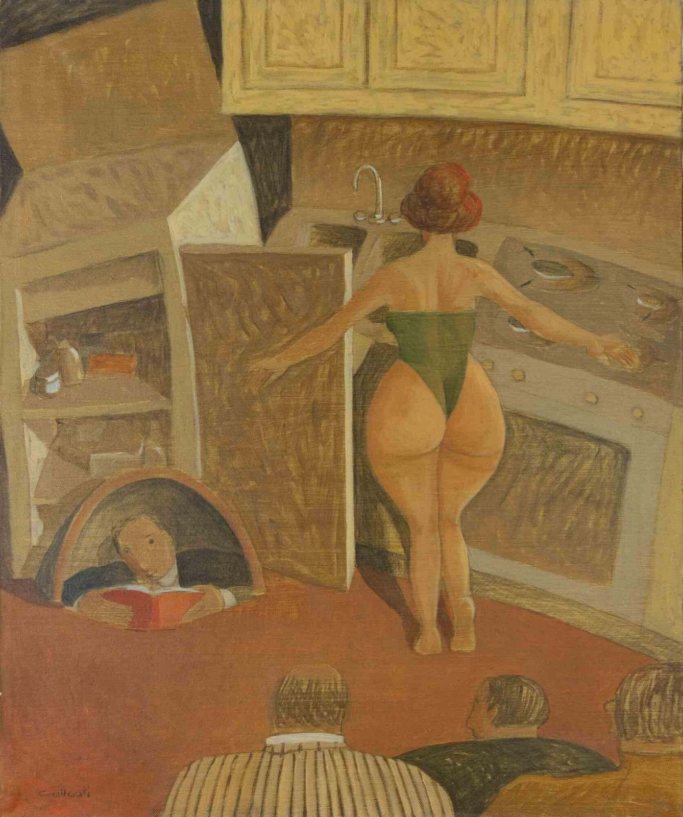 Alberto Galleratitheater In The Kitchen   Paint By Alberto Gallerati   1970s1970s