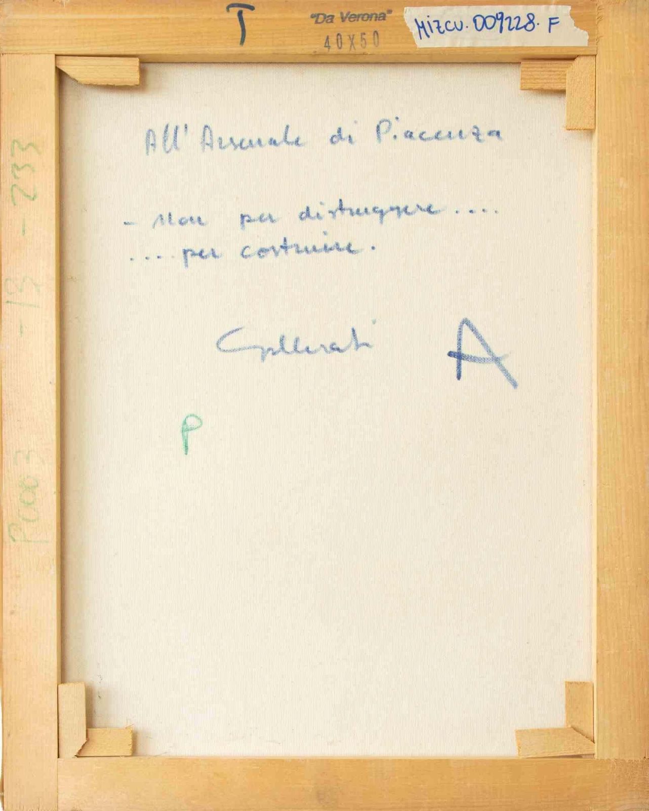 Alberto Galleratiat The Piacenza Arsenal Not To Destroy But To Build By Alberto Gallerati   1970s1970s photo Art