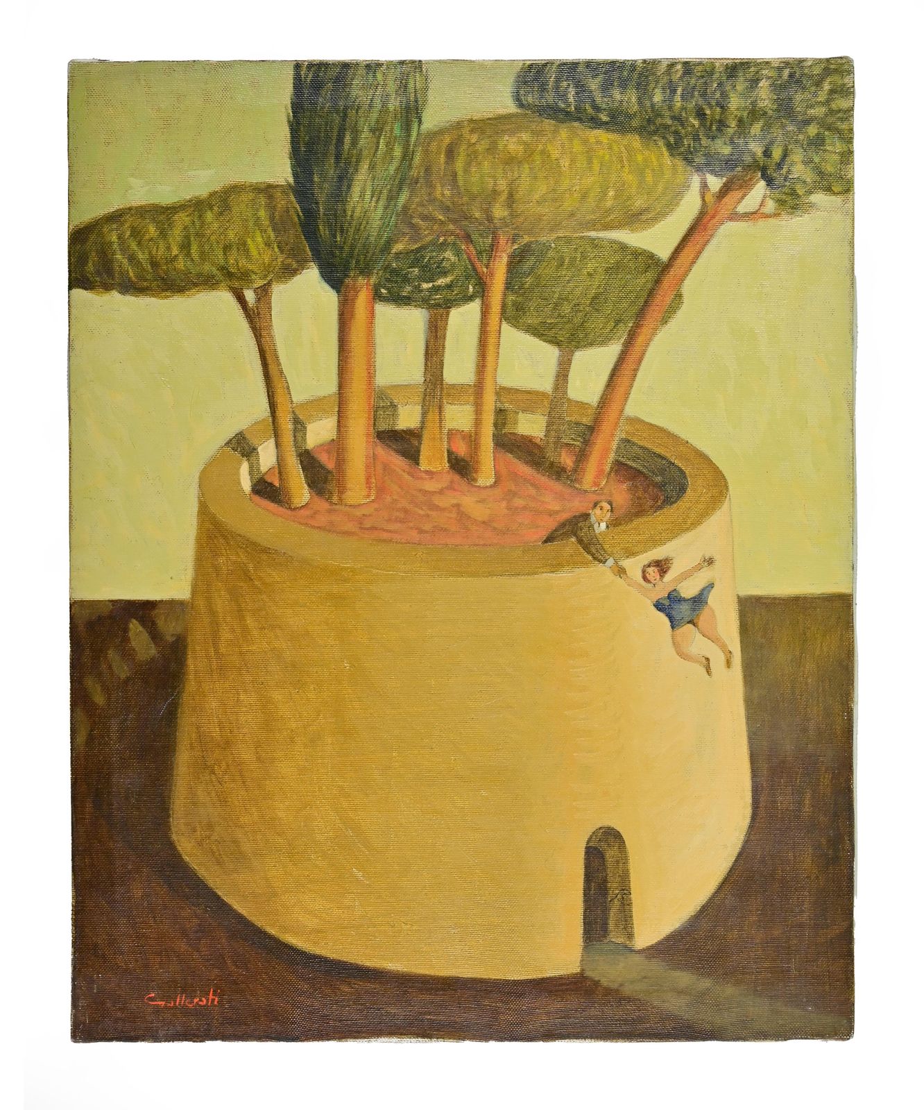 Alberto Galleratiby A Hair's Breadth   Paint By Alberto Gallerati   1970s1970s photo Art