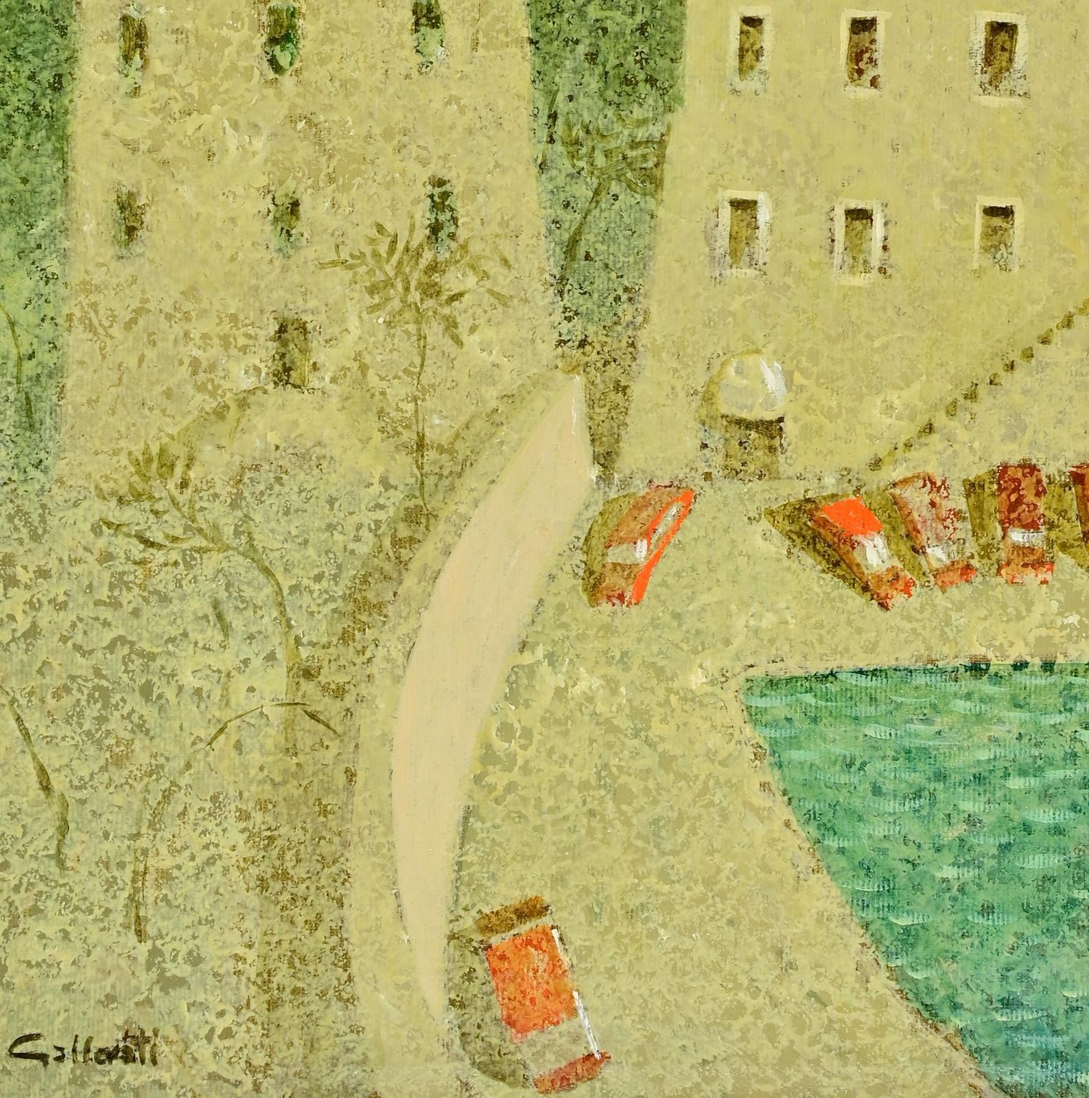 Alberto Galleratithe Hotel That Works, The Hotel That...  Paint By Alberto Gallerati   1970s1970s photo 531.0