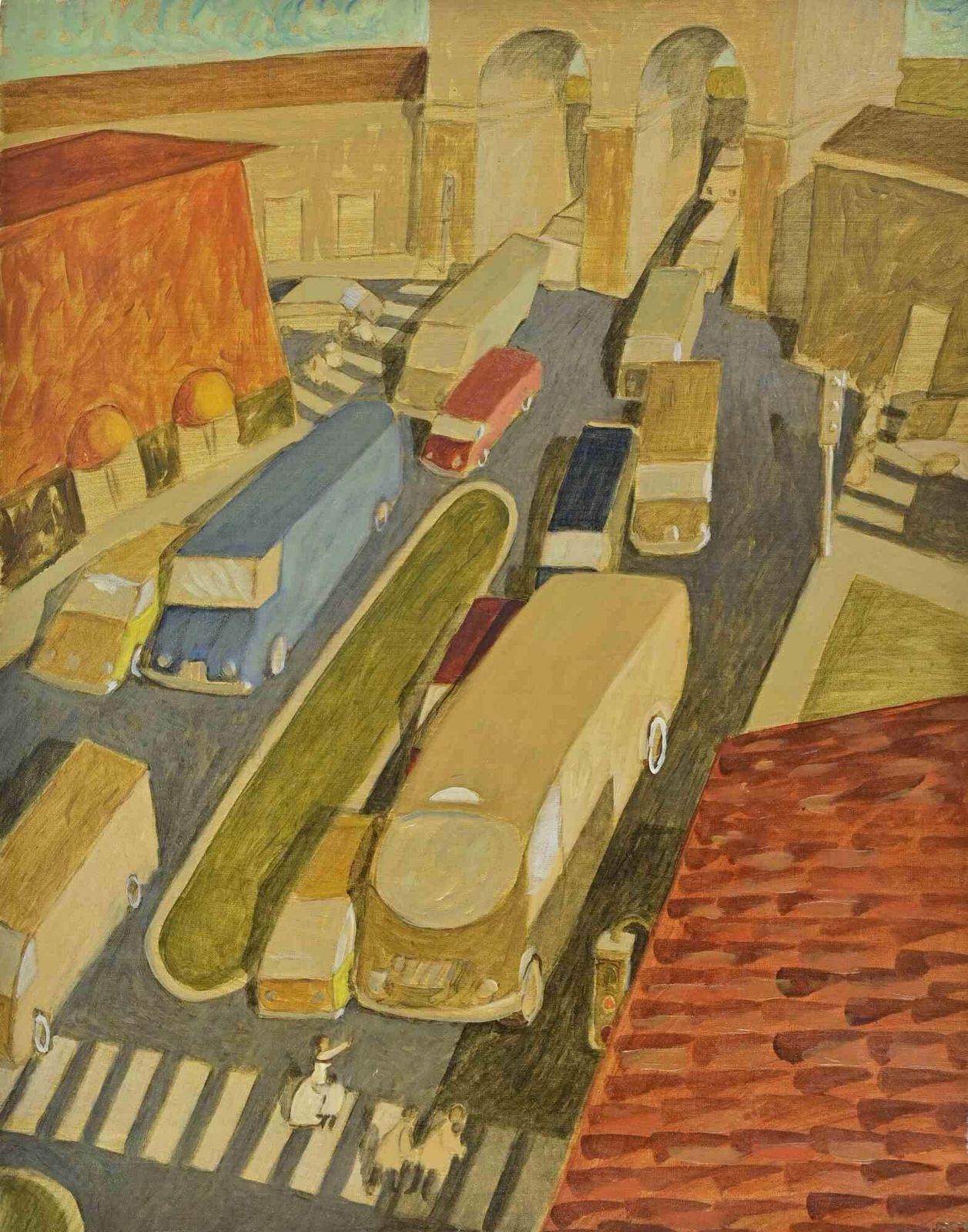 Alberto Galleratiaround Via Senato (In Milan)   Paint By Alberto Gallerati   1970s1970s