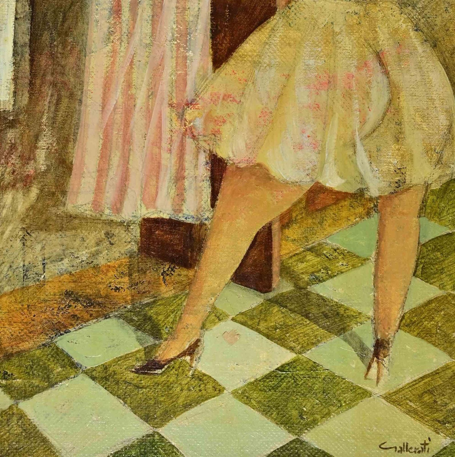 Alberto Galleratirummage Through The Closet   Paint By Alberto Gallerati   1970s1970s photo furniture