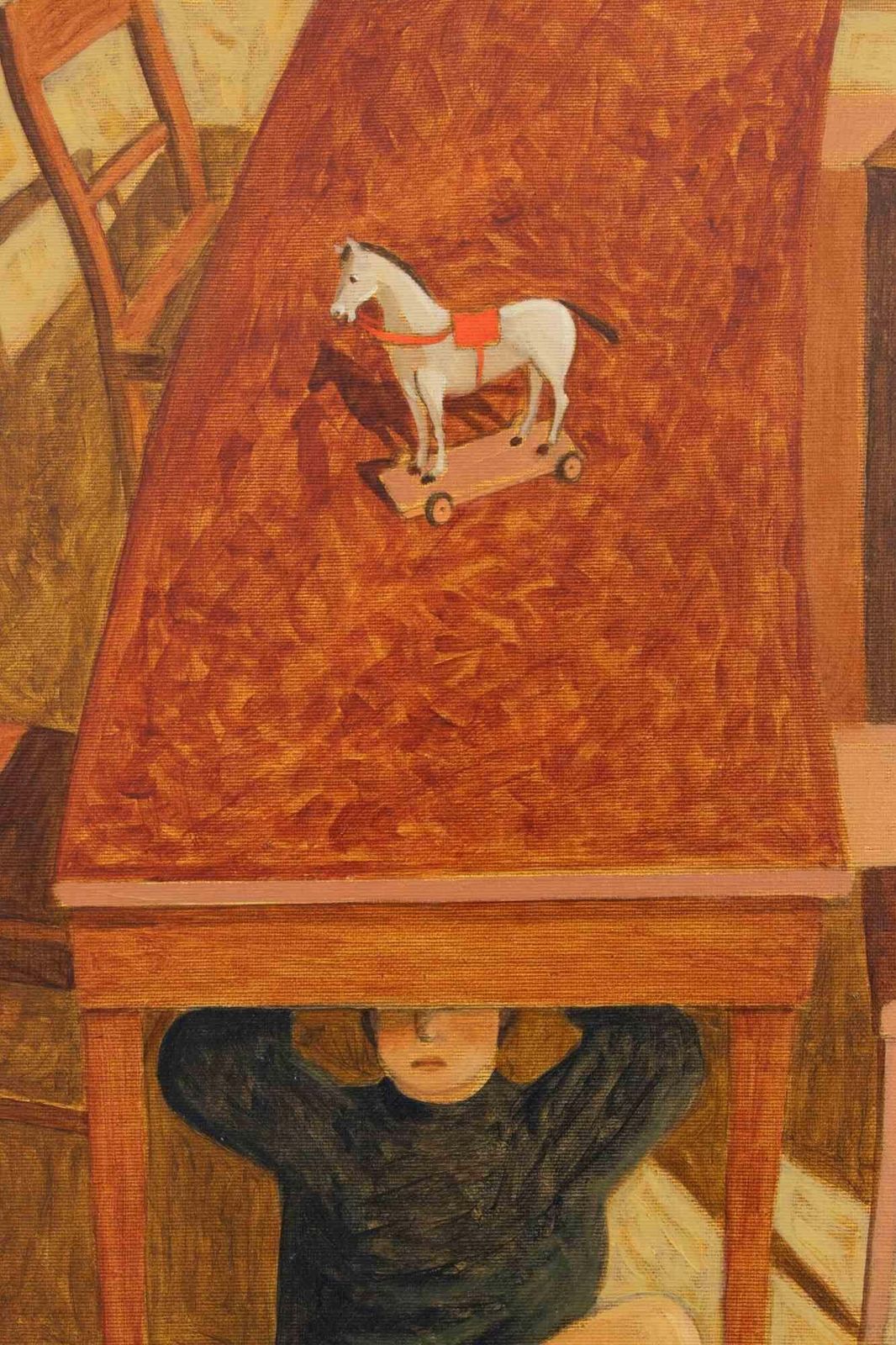 Alberto Galleratifear Of The Little Horse   Paint By Alberto Gallerati   1970s1970s photo furniture