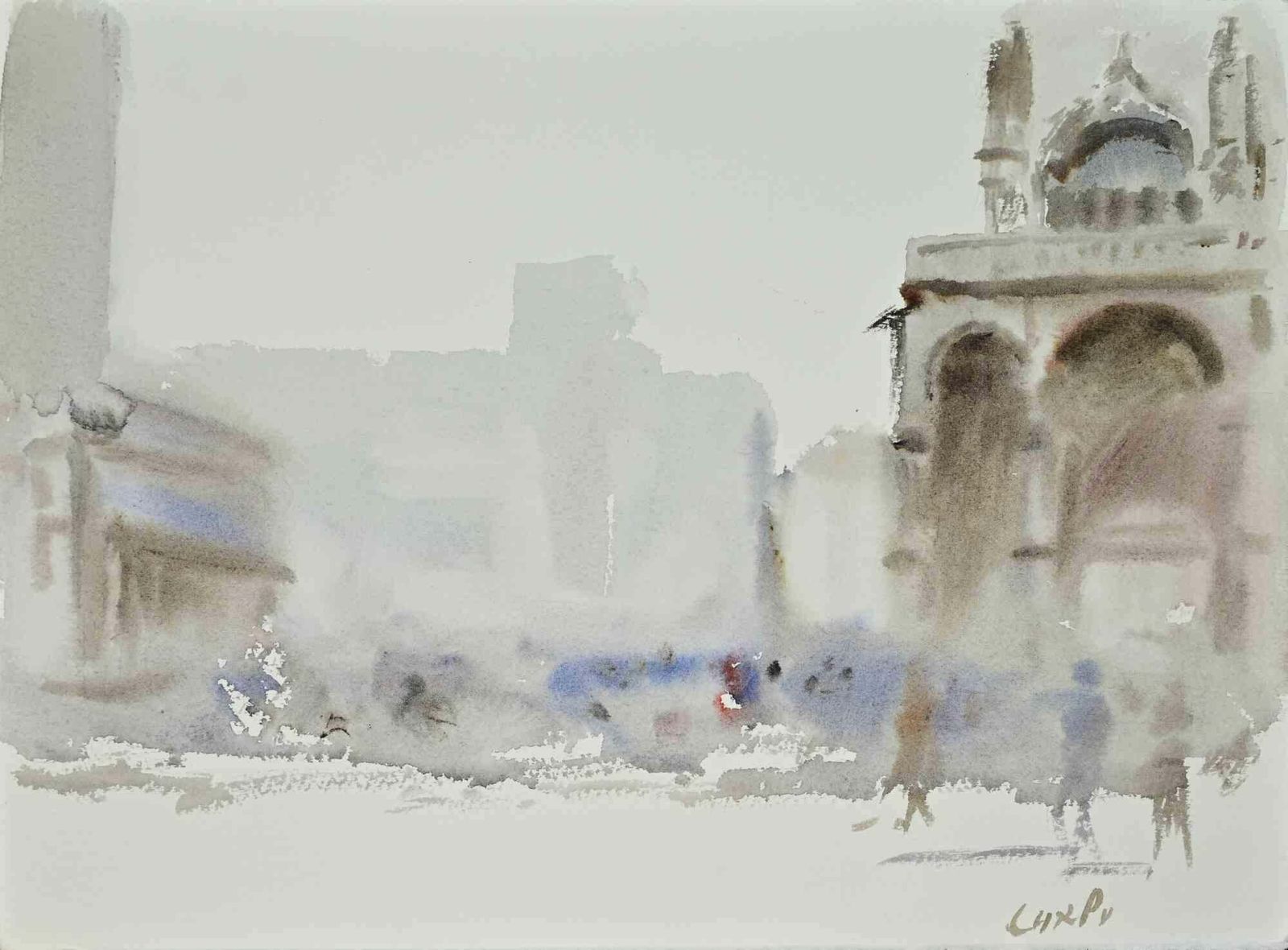 Carlo Ravagnanview Of Venice   Drawing By Carlo Ravagnan   1970s1970s