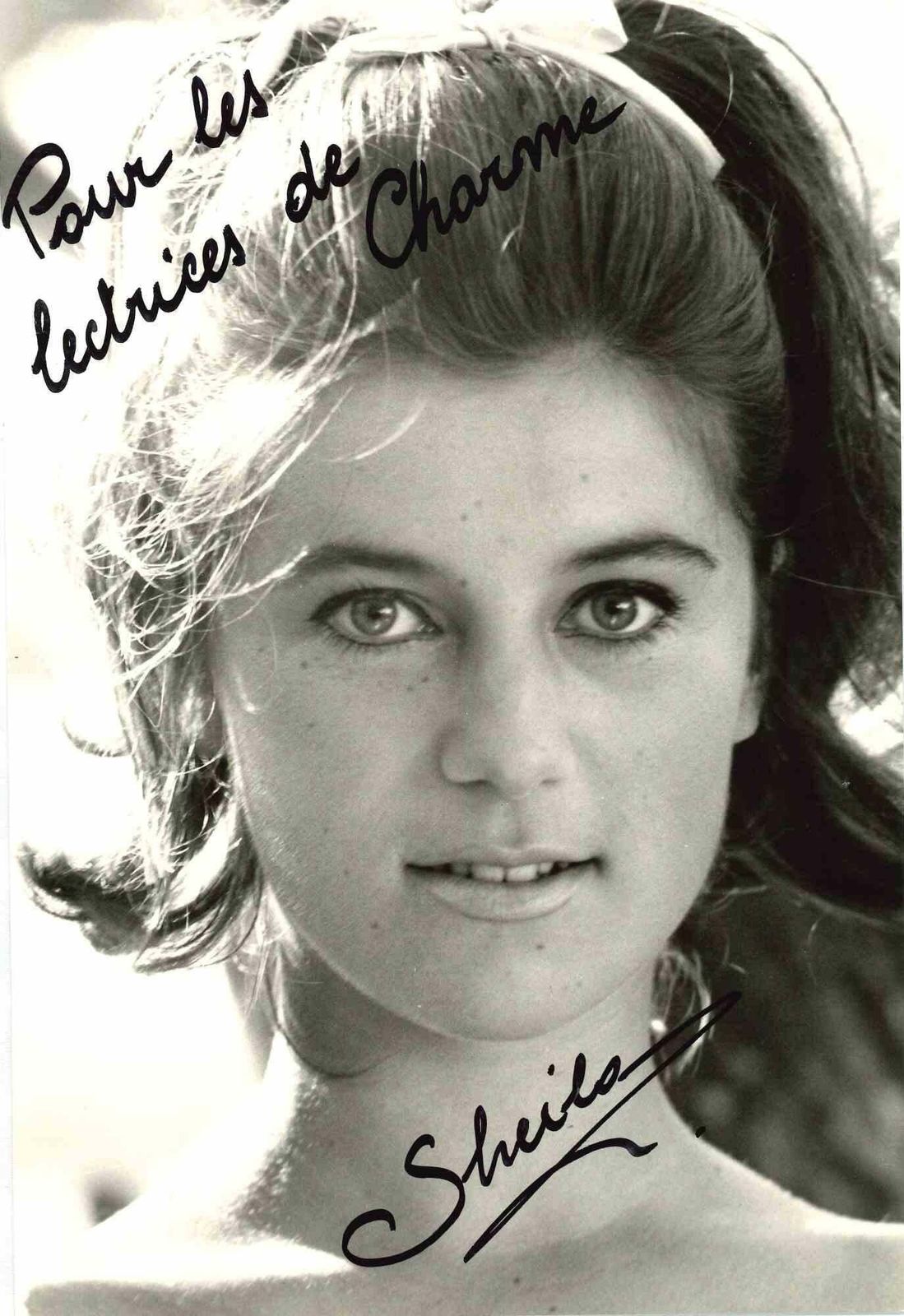 Unknownautographed Portrait Of Sheila   Vintage Photo   1970s1970s