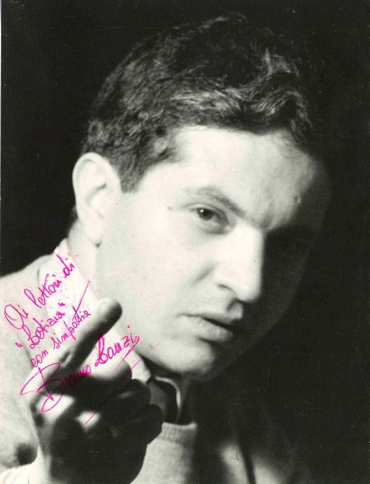 Unknownautographed Portrait Of Bruno Lauzi   Vintage Photo   1960s1960s