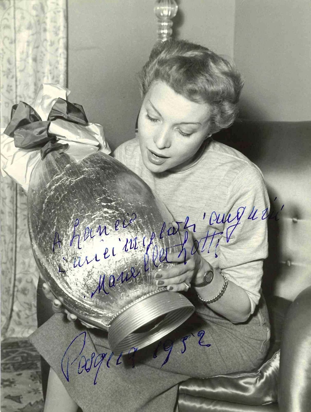 Unknownautographed Portrait Of Mariella Lotti   Vintage Photo   1960s1960s