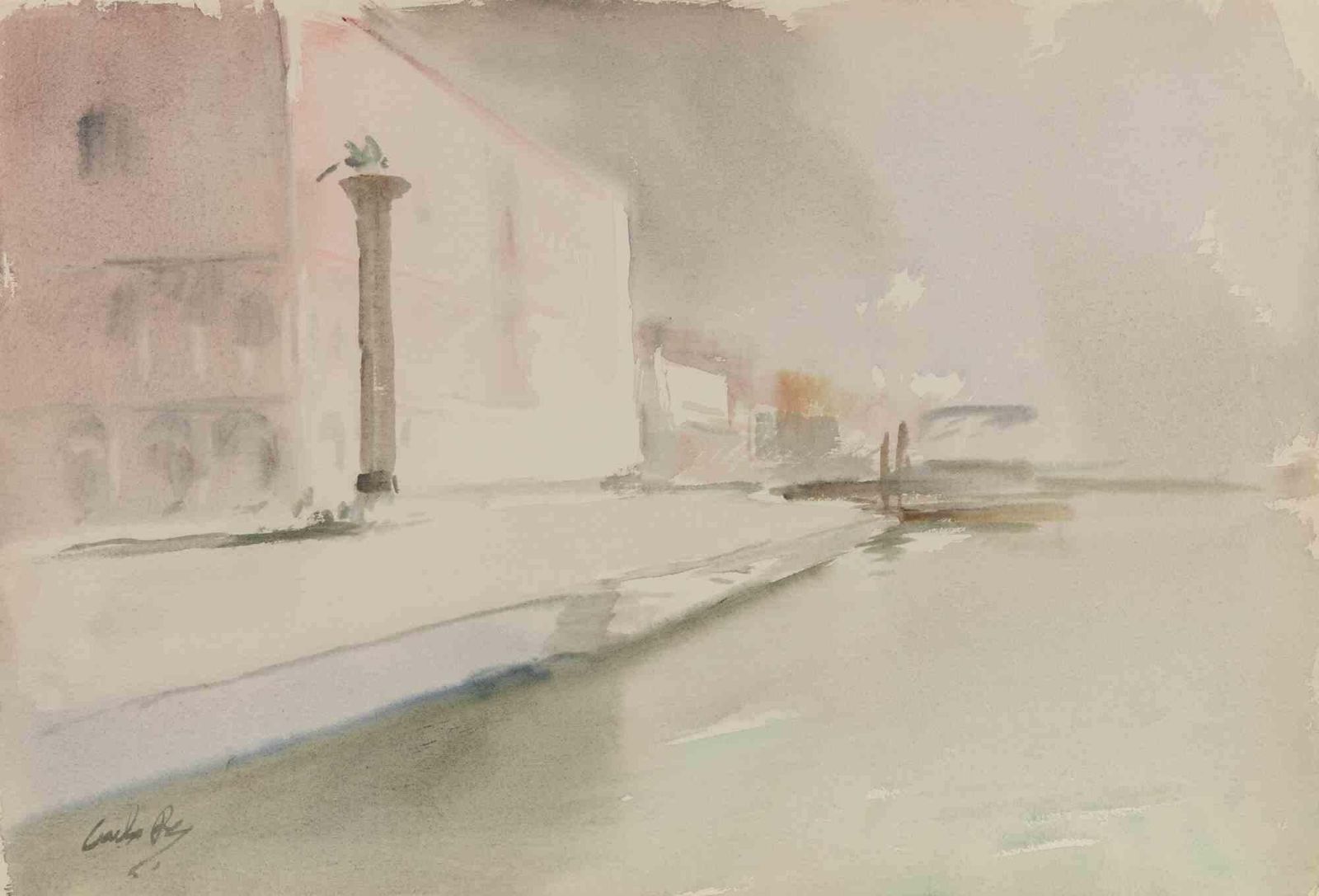 Carlo Ravagnanview Of Venice   Drawing By Carlo Ravagnan   1970s1970s