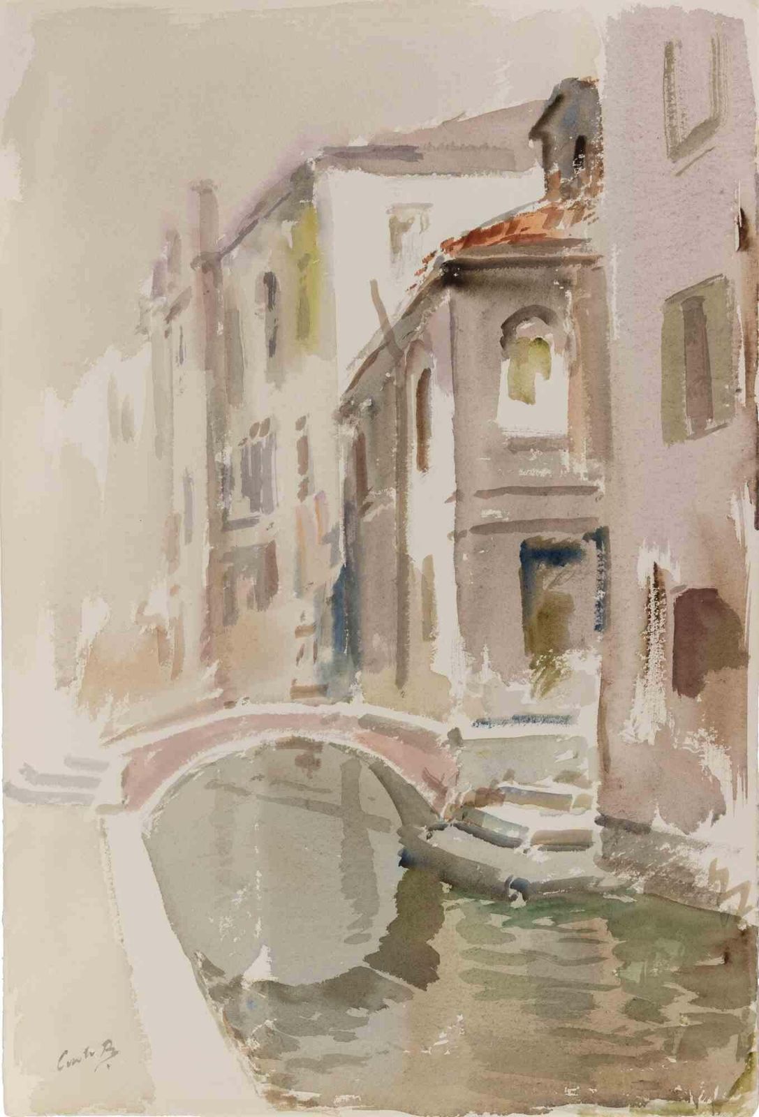 Carlo Ravagnanview Of Venice   Drawing By Carlo Ravagnan   19801980