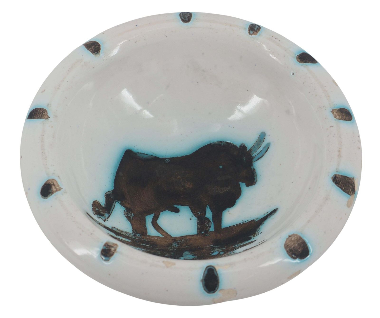 Pablo Picassobull (Taureau)   Original Ceramic Madoura   Edition Of 500 (Ramié #177)1952 photo vinterior