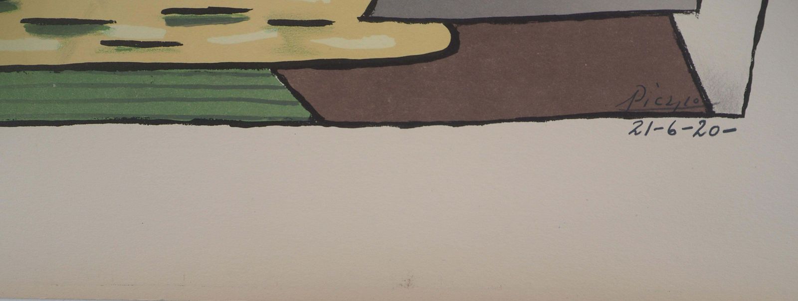 (After) Pablo Picassocubist Still Life   Lithograph And Stencil, Signed1946 photo vinterior