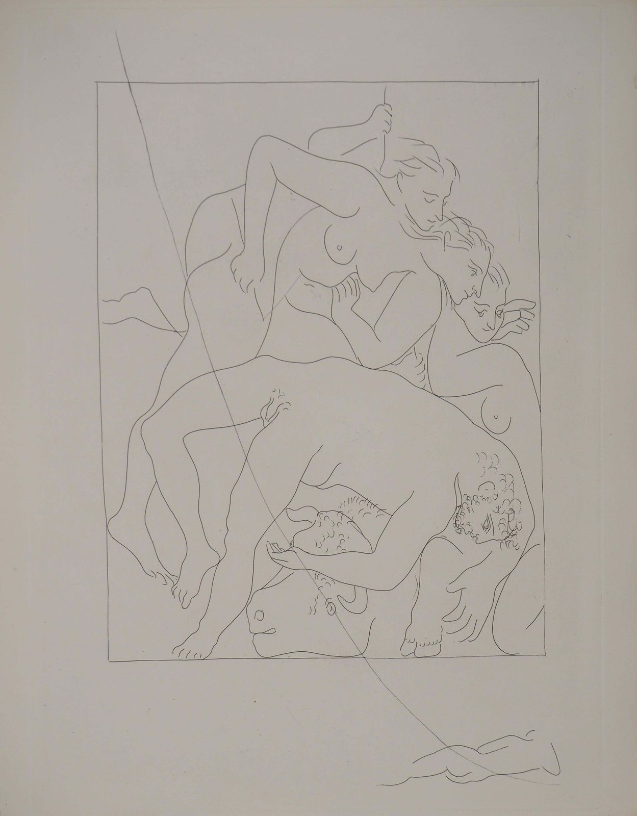 Pablo Picassométarmorphoses D'ovide, Death Of Orpheus   Original Etching (Baer #164)1936