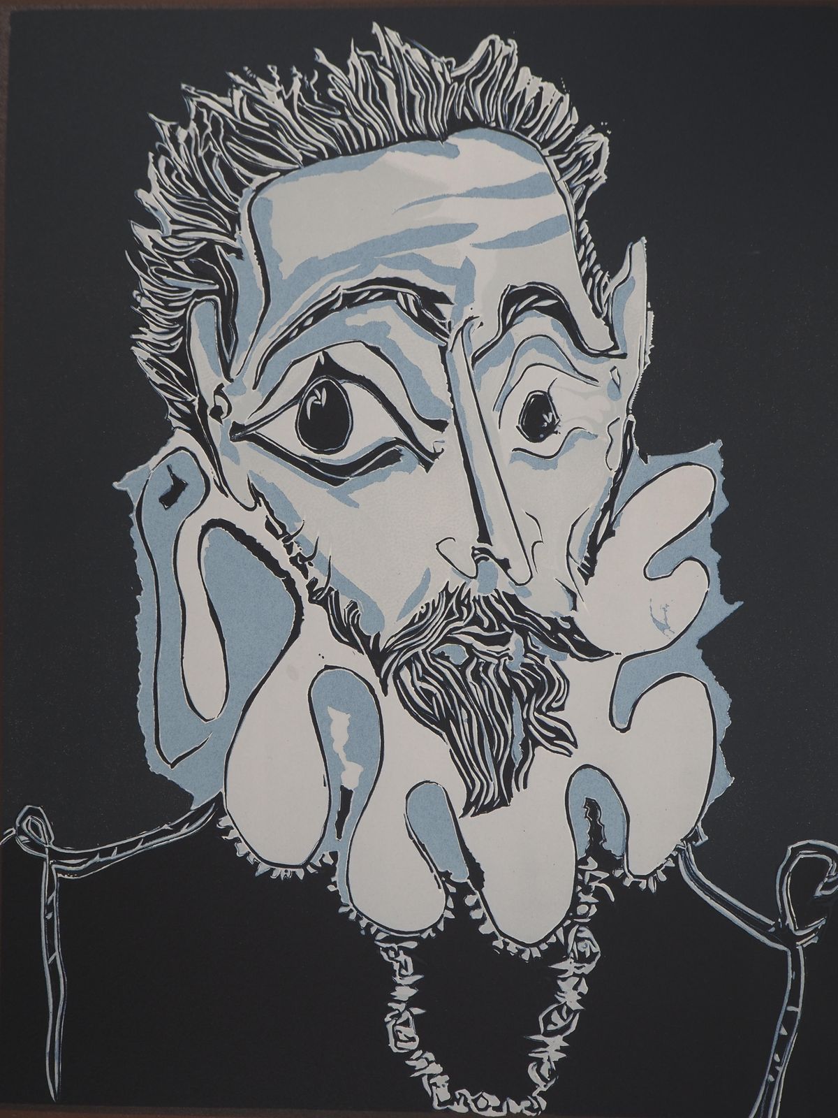 Pablo Picassoportrait Of A Man Inspired By El Greco   Lithograph (Mourlot)1973 photo 973.0