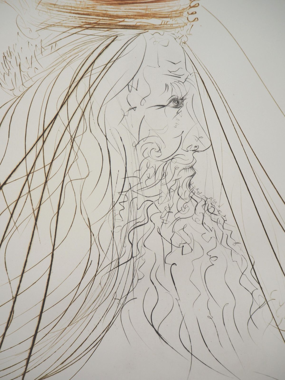 Salvador Dalí­Le Roi Marc ("King Marc"), Original Etching, Handsigned1970 photo Art