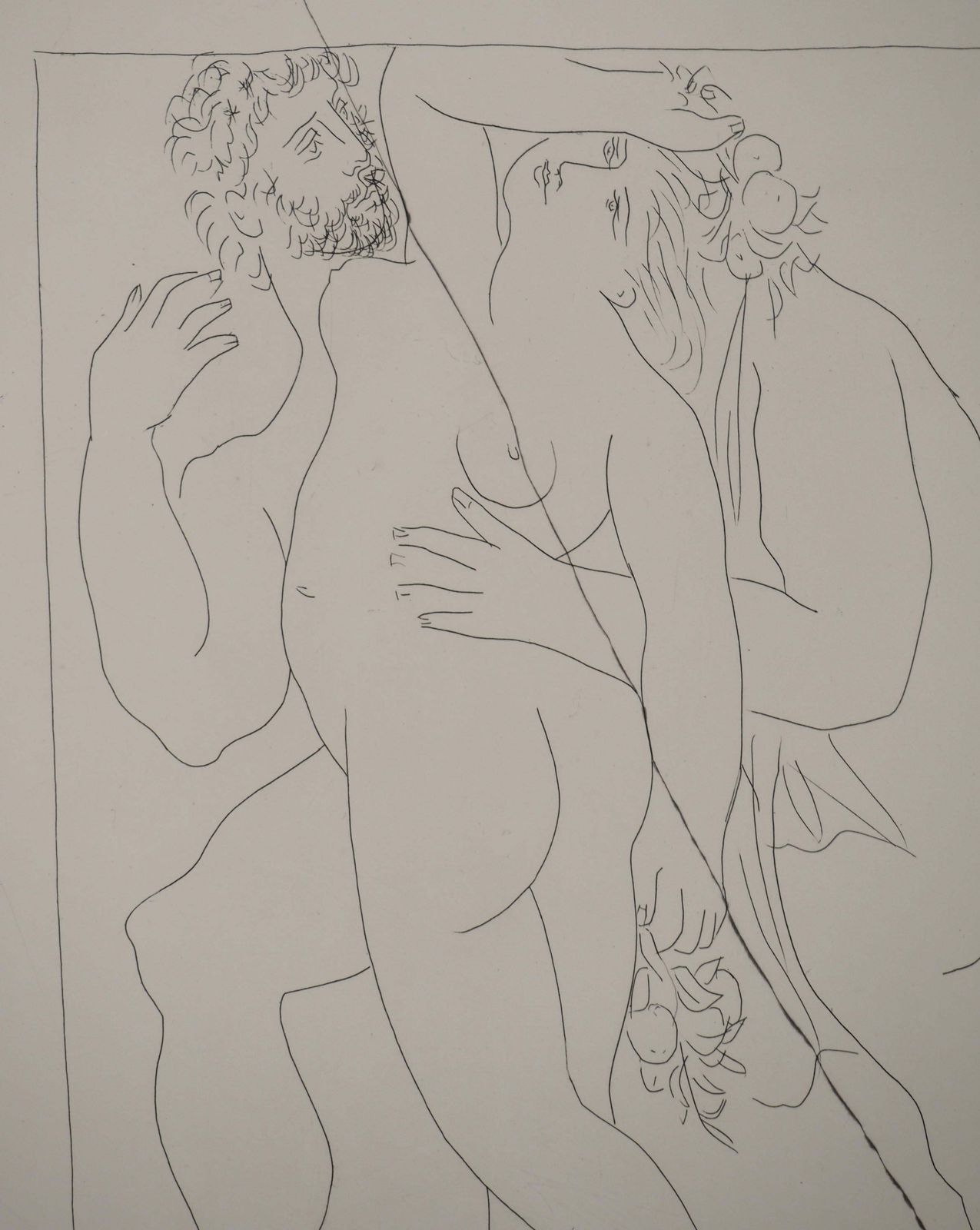 Pablo Picassométarmorphoses D'ovide, Two Standing Figures   Original Etching (Baer #170)1936 photo 897.0
