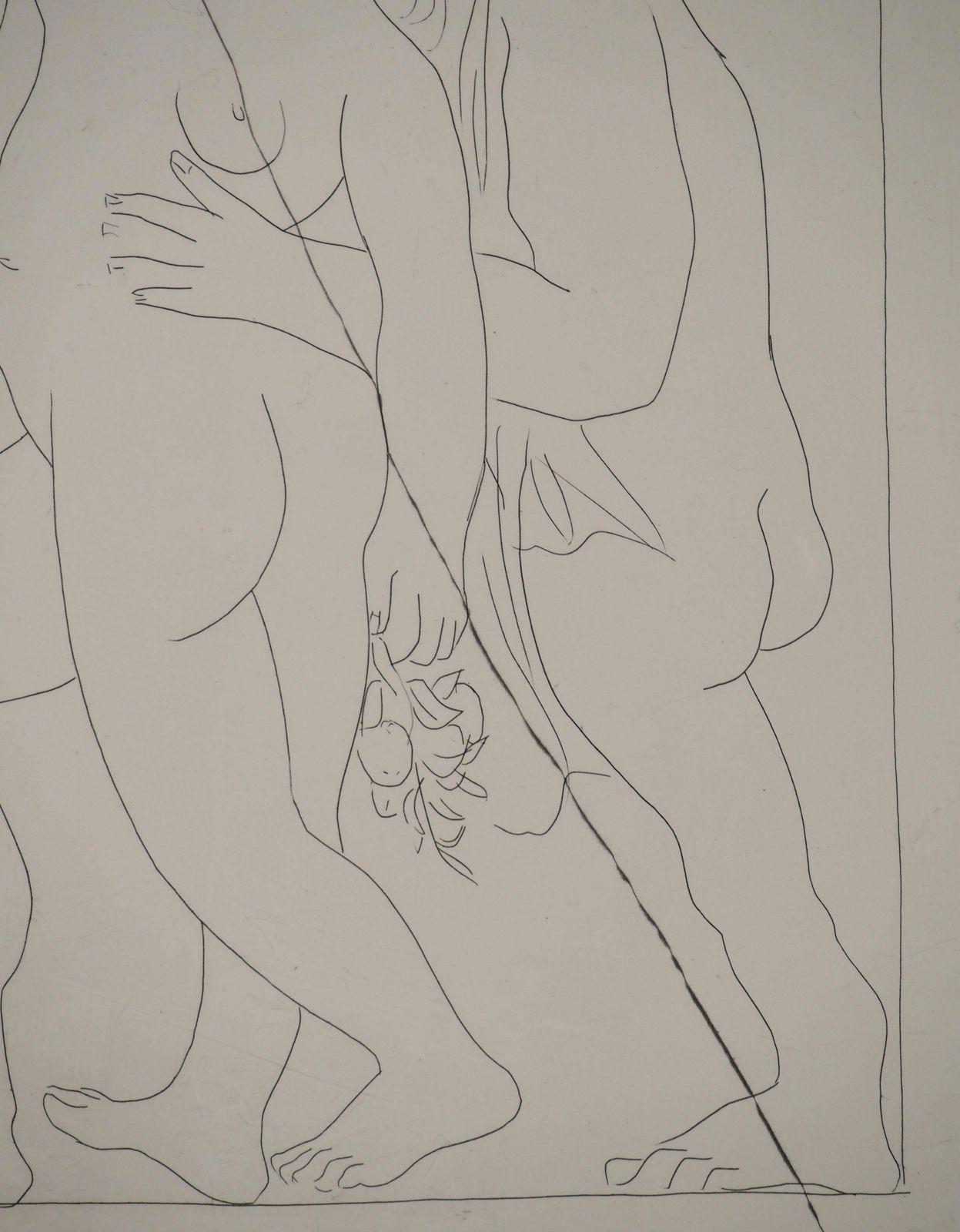 Pablo Picassométarmorphoses D'ovide, Two Standing Figures   Original Etching (Baer #170)1936 photo vintage