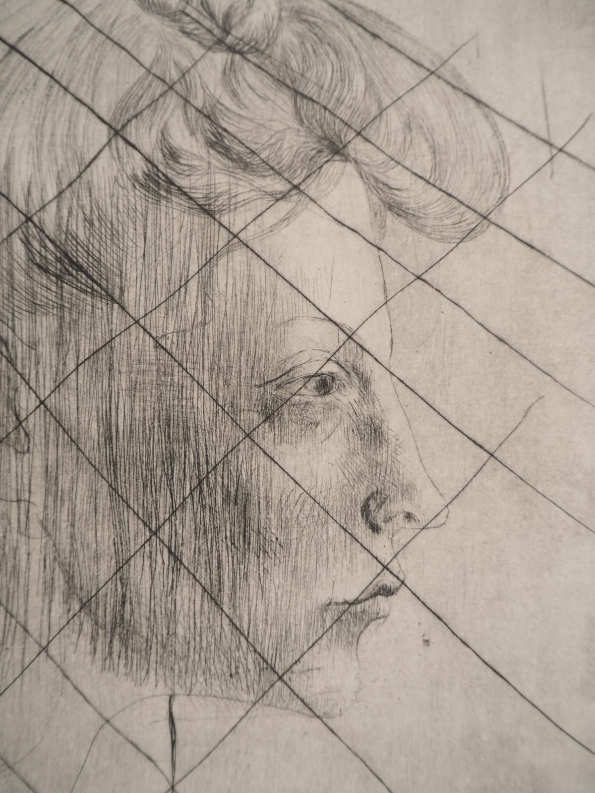 Pablo Picassosaltimbanques : Head Of A Woman   Original Etching (Bloch #6 / Baer #7c)1913 photo Art