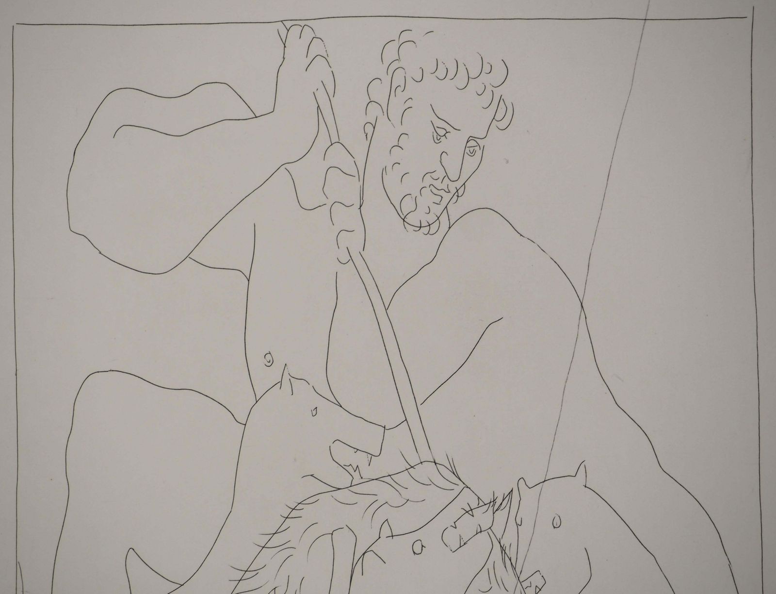 Pablo Picassométarmorphoses D'ovide, The Calydon Boar   Original Etching (Baer #158)1936 photo vintage