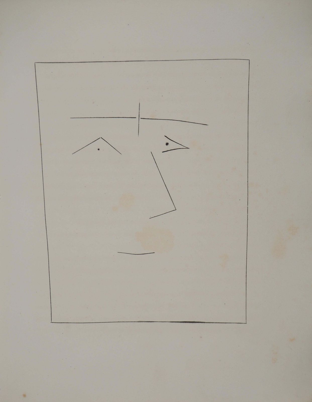 Pablo Picassocarmen, The Man In The Square   Original Etching (Cramer #52)1949