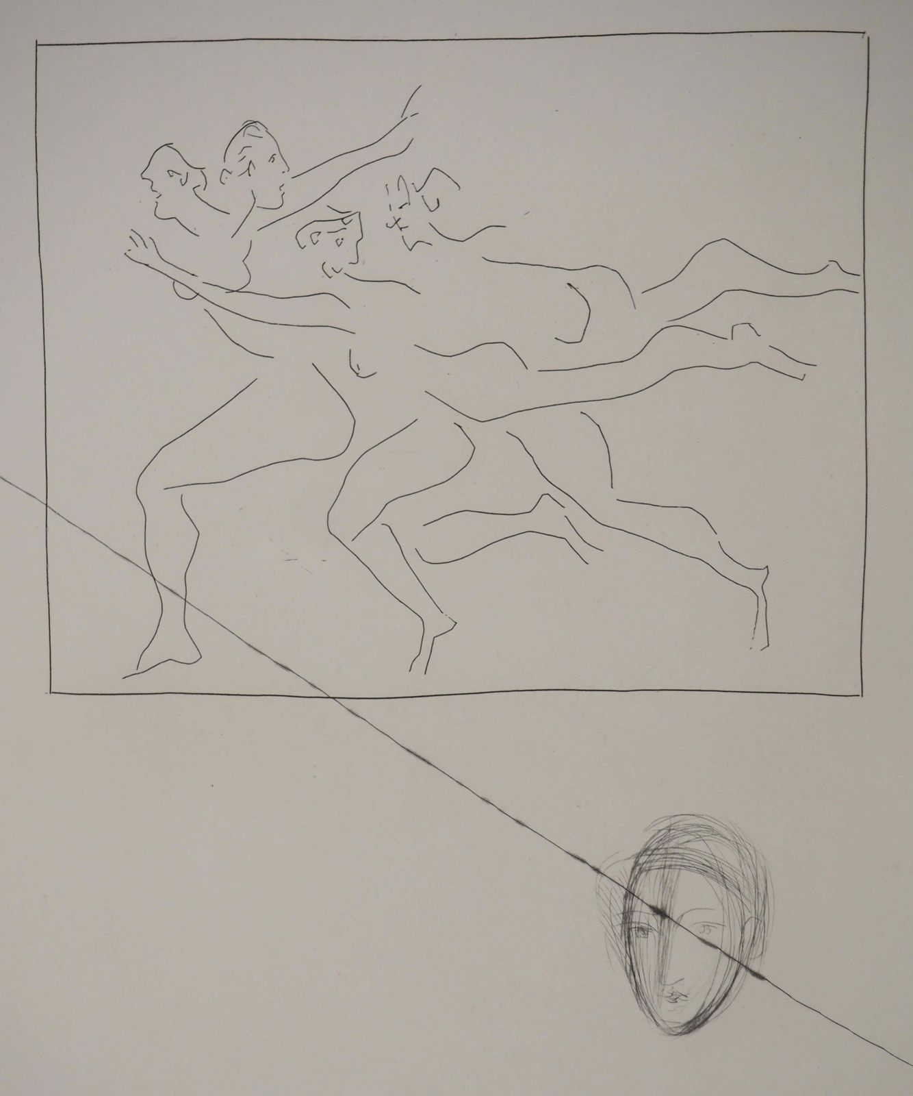 Pablo Picassométarmorphoses D'ovide, The Escape   Original Etching (Baer #161)1936 photo for sale