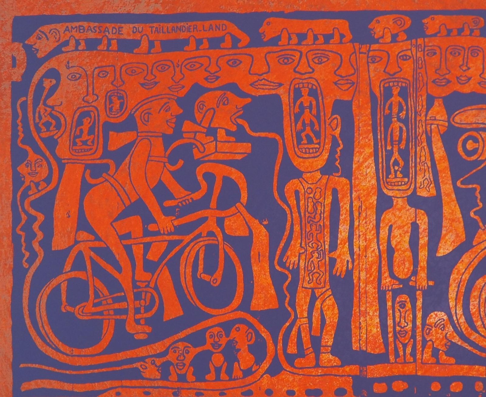 Yvon Taillandierthe Taillandier Land Ambassy   Original Handsigned Screen Print photo for sale