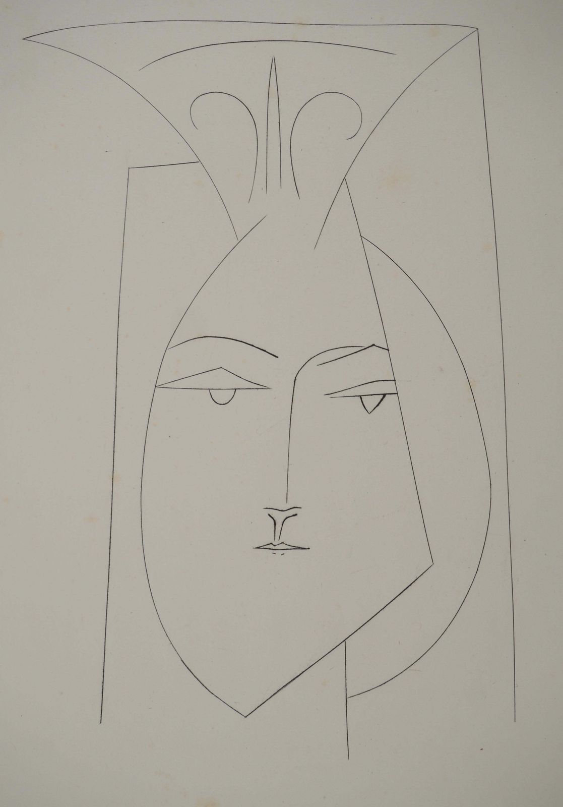 Pablo Picassocarmen, Portrait Of Woman   Original Etching (Cramer #52)1949 photo for sale