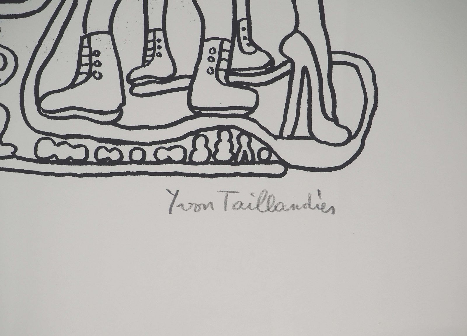 Yvon Taillandierthe Parisian : The Iron Lady   Original Handsigned Screen Print photo furniture