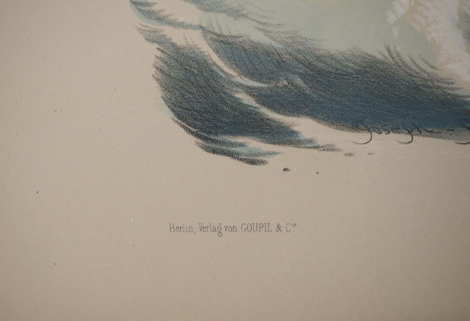 Joseph Felonthe Birth Of Venus   Original Lithograph And Watercolor photo vintage