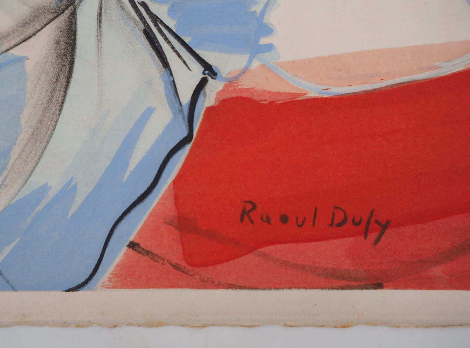 Raoul Dufystill Life With Fruits   Original Lithograph1953 photo furniture