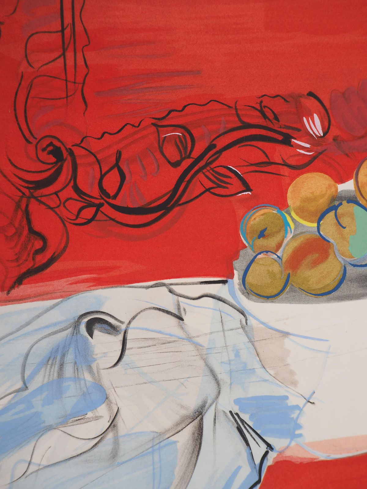 Raoul Dufystill Life With Fruits   Original Lithograph1953 photo 434.0