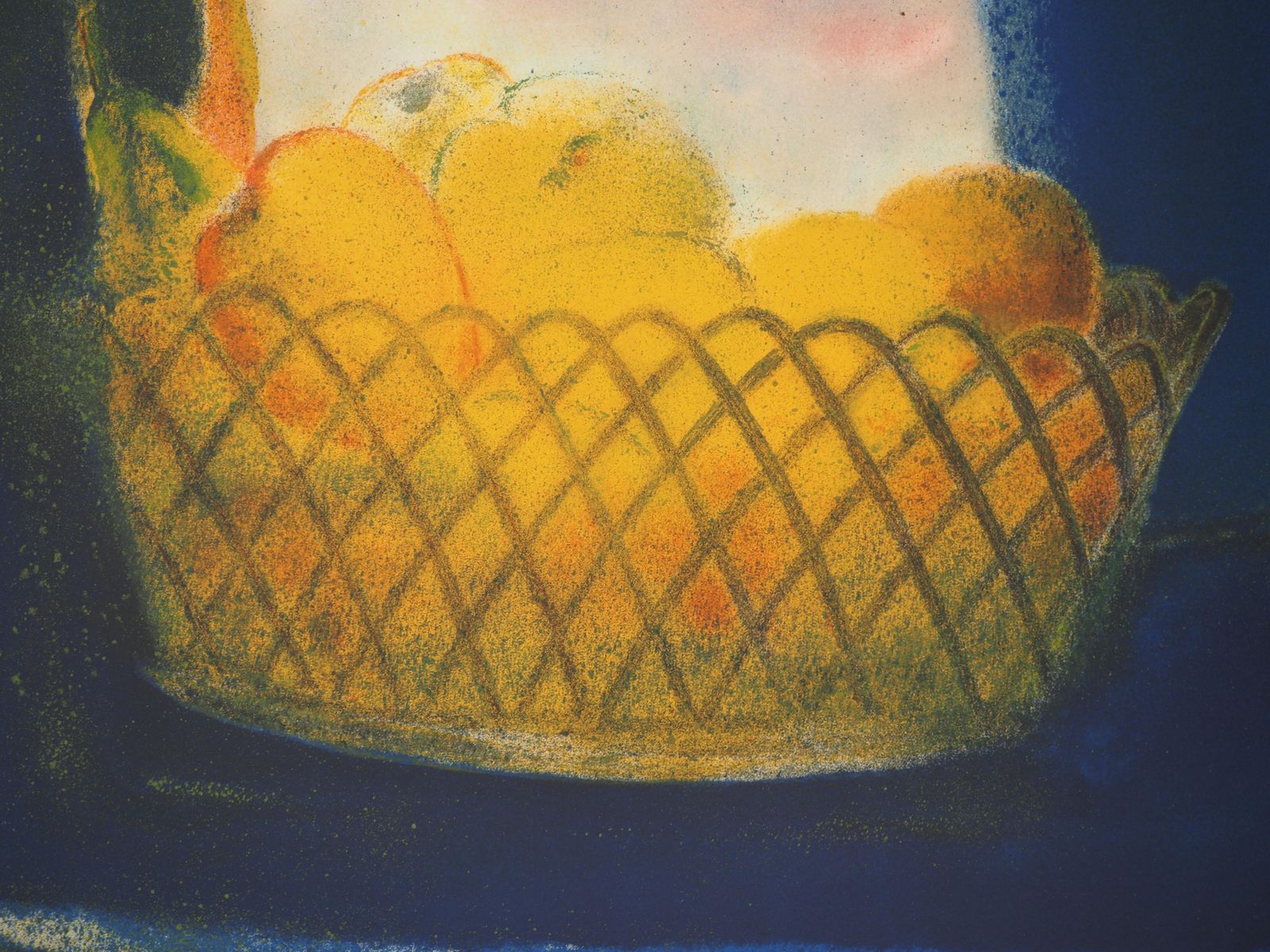 Pierre Garcia Fonsbasket Of Fruits And Bouquet Of Flowers   Original Lithograph, Signed photo for sale