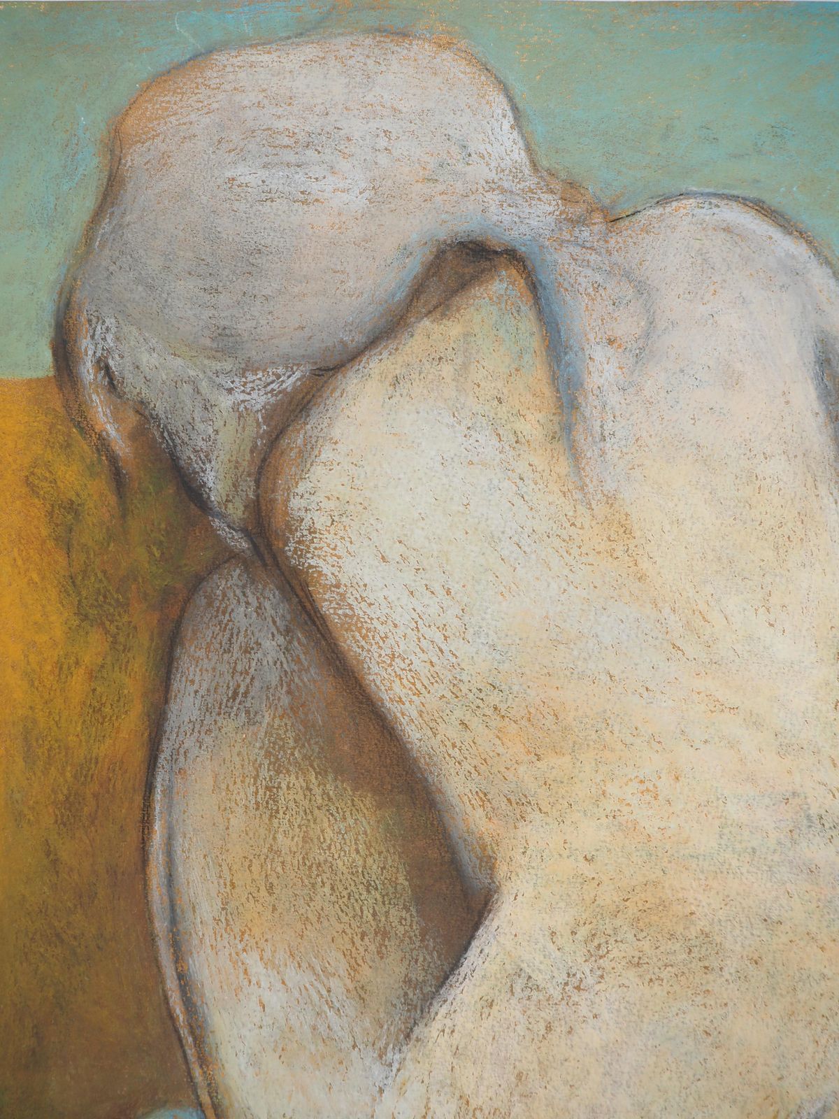 Claude Gaveaunude Woman From The Back   Original Handsigned Pastel Drawing photo 442.0