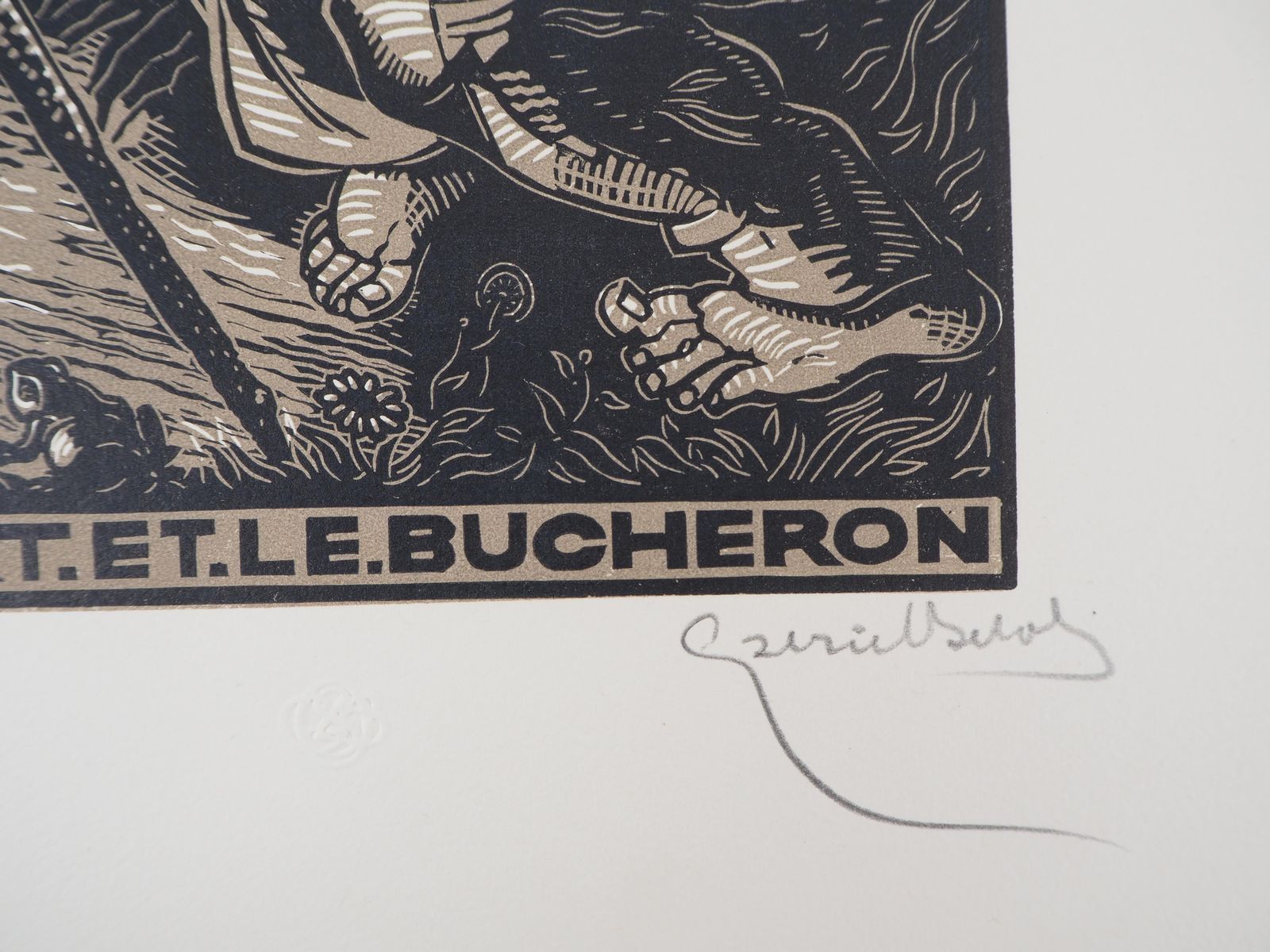 Gabriel Belotdeath And The Woodcutter   Original Wooodcut, Handsigned And Numbered / 1601925 photo 173.0
