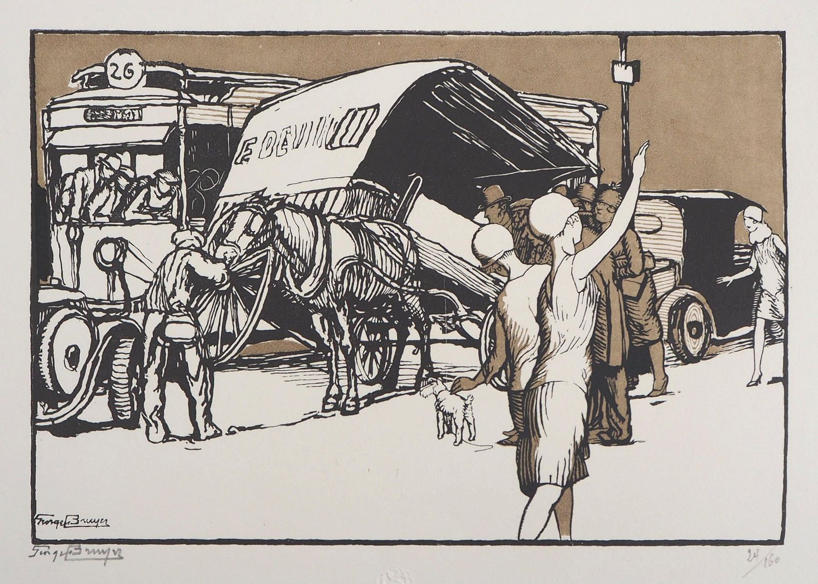 Georges Bruyerthe Carriage Accident   Original Wooodcut, Handsigned And Numbered / 1601929