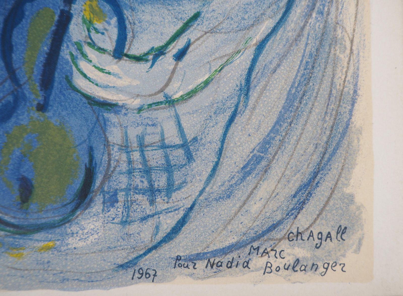 Marc Chagallmusic Angel   Stone Lithograph   Catalog Raisonne : Mourlot #Cs251967 photo furniture