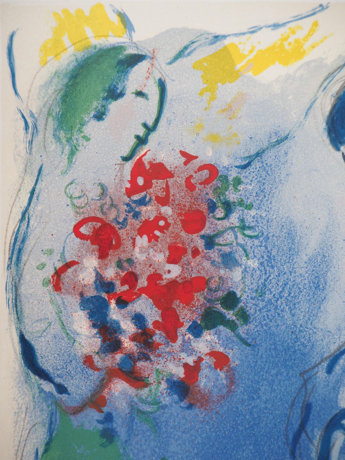 Marc Chagallmusic Angel   Stone Lithograph   Catalog Raisonne : Mourlot #Cs251967 photo vinterior