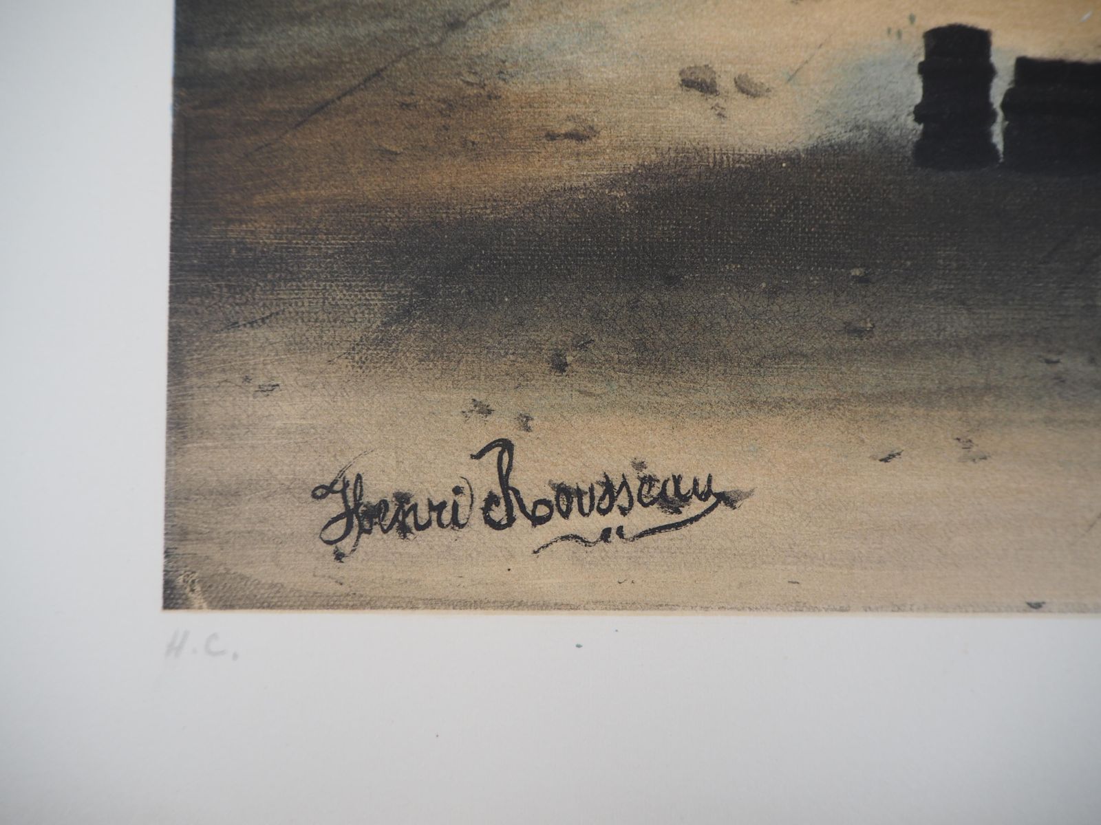 Paris : Seine River And Notre Dame Church   Stone Lithograph1976 photo furniture