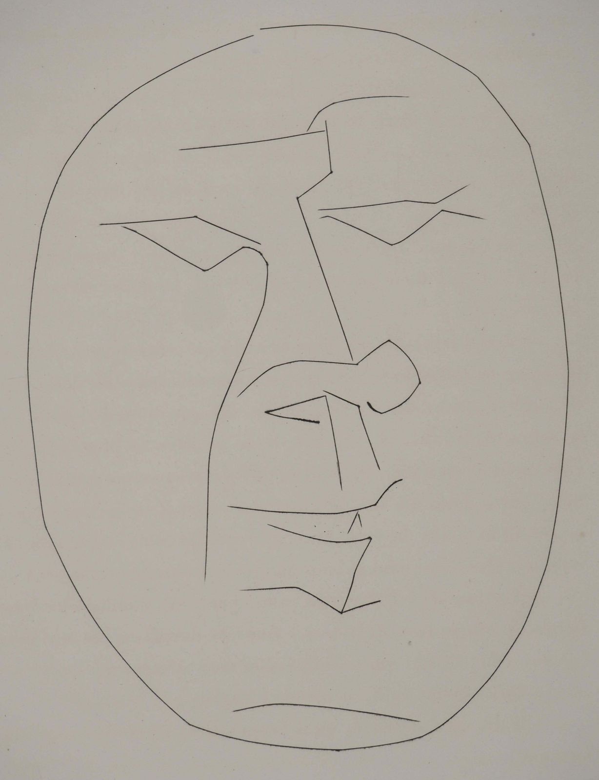 Pablo Picassocarmen, The Smiling Face   Original Etching (Cramer #52)1949 photo for sale