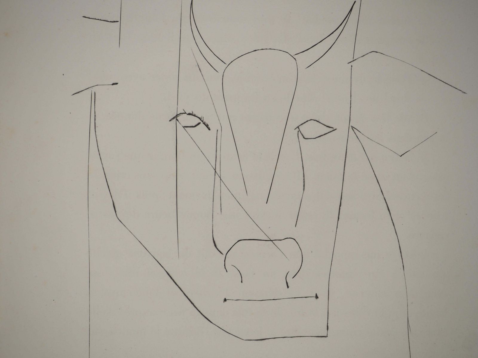 Pablo Picassocarmen, The Bull's Horns   Original Etching (Cramer #52)1949 photo Art