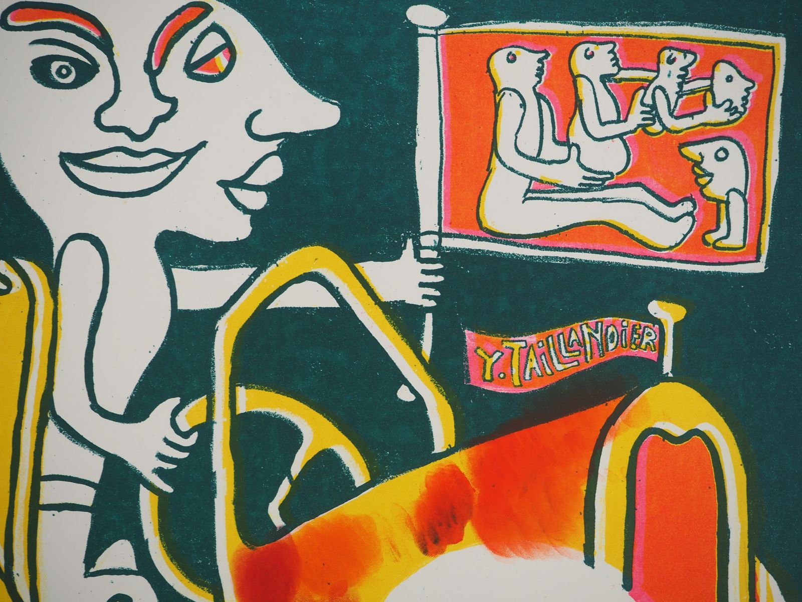 Yvon Taillandierthe Traveller, Havana, 1982   Original Handsigned Screen Print1982 photo Art