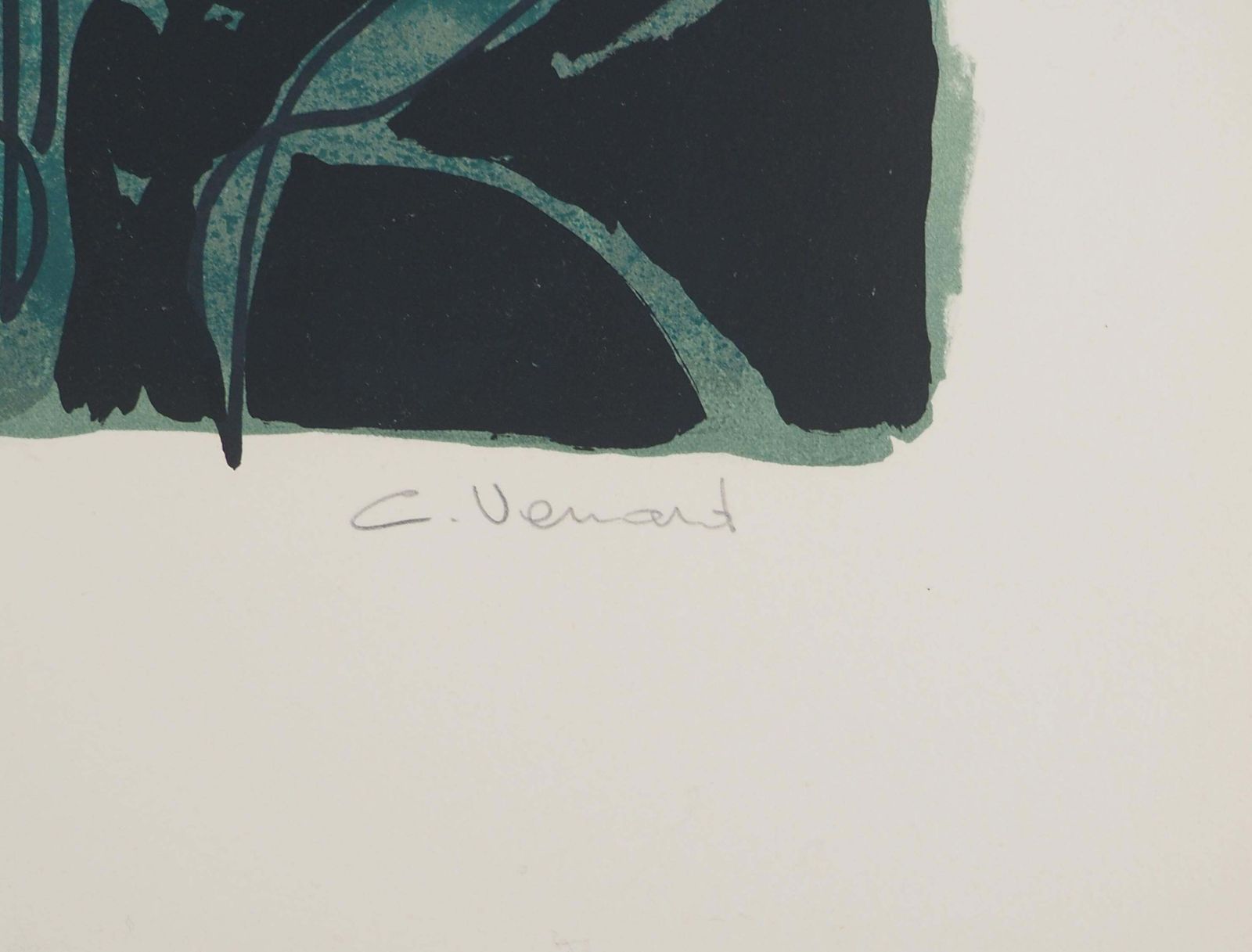 Claude Venardseascape : Bather And Boats   Original Lithograph, Handsigned And Numbered /100 photo 531.0