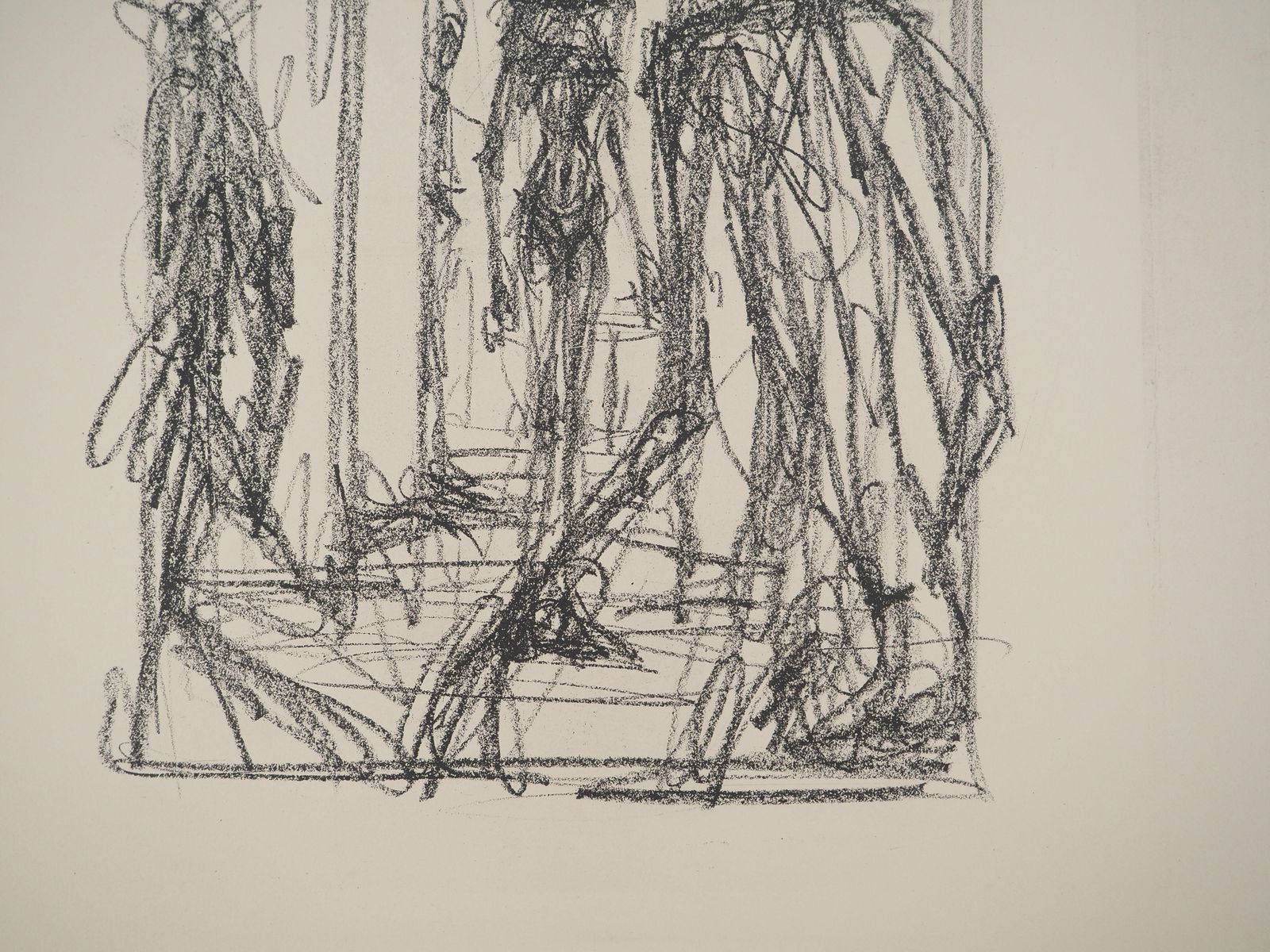 Alberto Giacomettiannette Standing In The Studio   Original Lithograph On Arches Vellum photo 442.0