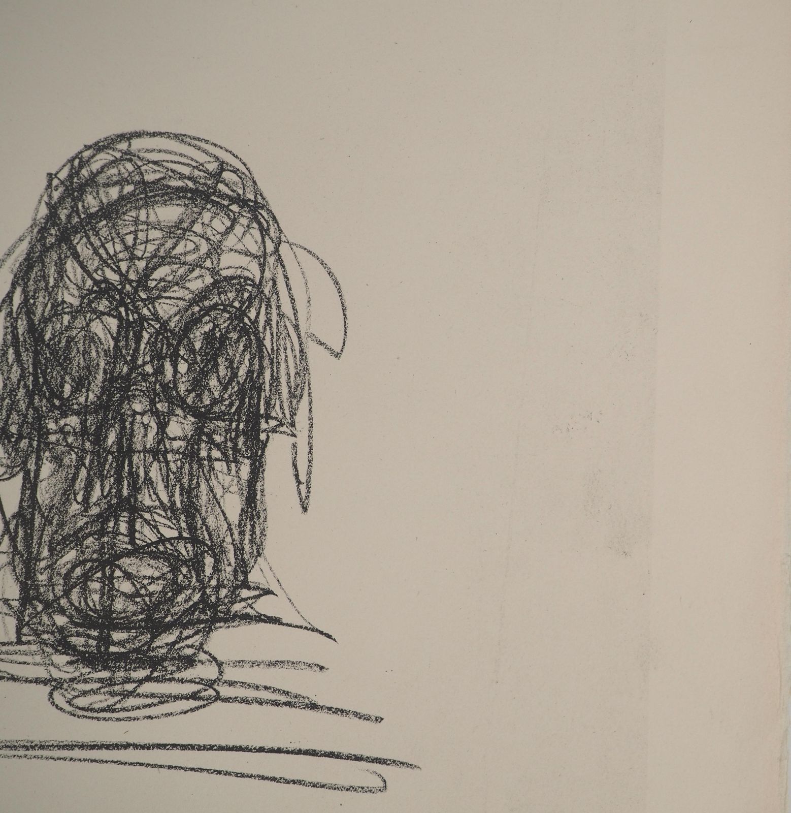 Alberto Giacomettiannette Standing In The Studio   Original Lithograph On Arches Vellum photo vinterior